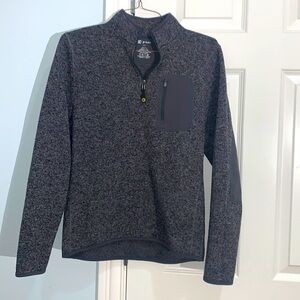 Men Pullover size PS Heather gray half zip